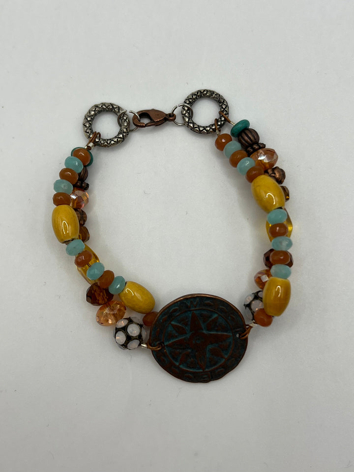 In The Right Direction Bracelet Kel's Lampworked Glass Jewellery & More