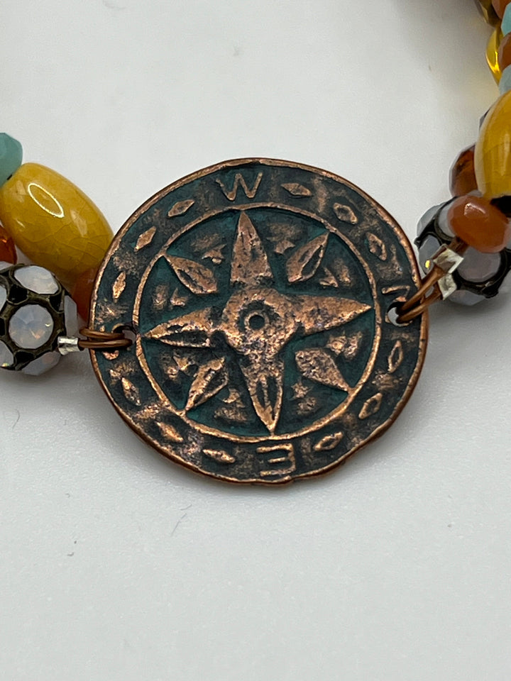 In The Right Direction Bracelet Kel's Lampworked Glass Jewellery & More