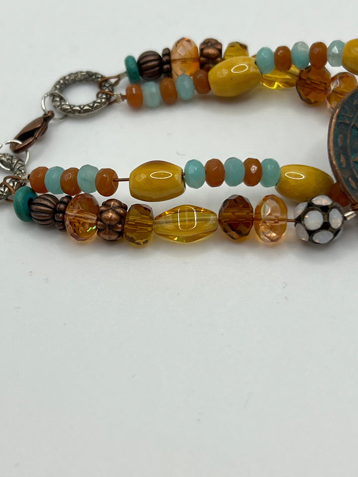 In The Right Direction Bracelet Kel's Lampworked Glass Jewellery & More