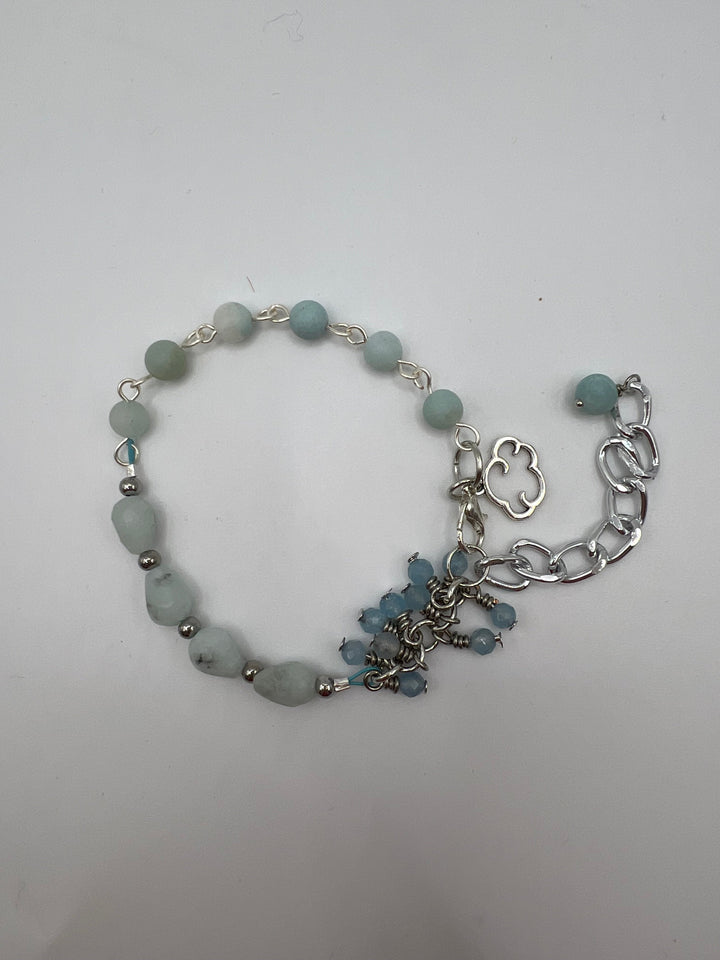 Amazonite Cha Cha Bracelet Kel's Lampworked Glass Jewellery & More
