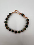 Chryicolla Spiral Bangle Kel's Lampworked Glass Jewellery & More