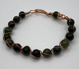 Chryicolla Spiral Bangle Kel's Lampworked Glass Jewellery & More