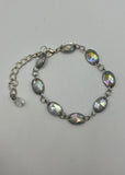 Oval Gem acrylic Drops Bracelet Kel's Lampworked Glass Jewellery & More