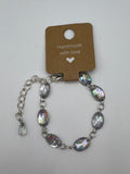 Oval Gem acrylic Drops Bracelet Kel's Lampworked Glass Jewellery & More