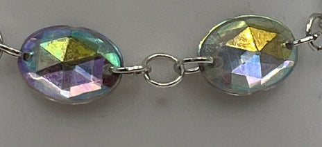 Oval Gem acrylic Drops Bracelet Kel's Lampworked Glass Jewellery & More