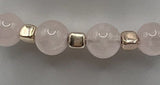 Rose Quartz Wire Bangle Kel's Lampworked Glass Jewellery & More