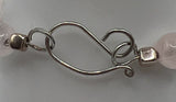 Rose Quartz Wire Bangle Kel's Lampworked Glass Jewellery & More