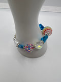 Rainbow Sparkle Bracelet Kel's Lampworked Glass Jewellery & More