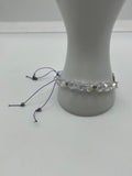 Celtic Crystal Macrame Adjustable Bracelet Kel's Lampworked Glass Jewellery & More