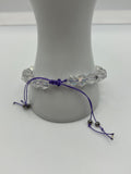 Celtic Crystal Macrame Adjustable Bracelet Kel's Lampworked Glass Jewellery & More