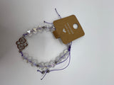 Celtic Crystal Macrame Adjustable Bracelet Kel's Lampworked Glass Jewellery & More
