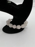 Be Like Mom & Dad, Child’s Spiral Rose Quartz Bangle Kel's Lampworked Glass Jewellery & More