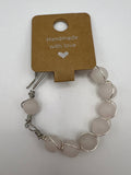 Be Like Mom & Dad, Child’s Spiral Rose Quartz Bangle Kel's Lampworked Glass Jewellery & More