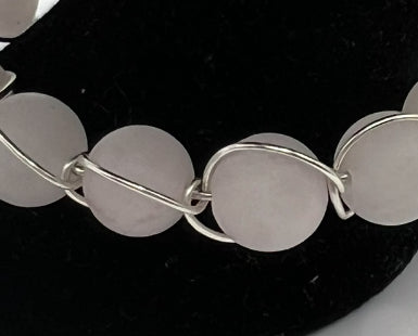 Be Like Mom & Dad, Child’s Spiral Rose Quartz Bangle Kel's Lampworked Glass Jewellery & More