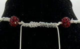 Sparkle And Shine Spiral Macrame Necklace Kel's Lampworked Glass Jewellery & More