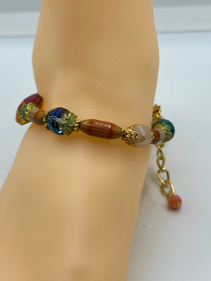 Surfs Up Anklet Kel's Lampworked Glass Jewellery & More