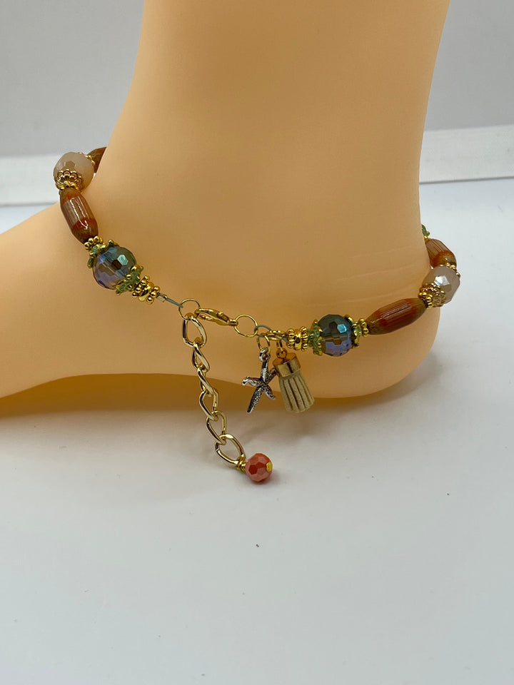 Surfs Up Anklet Kel's Lampworked Glass Jewellery & More