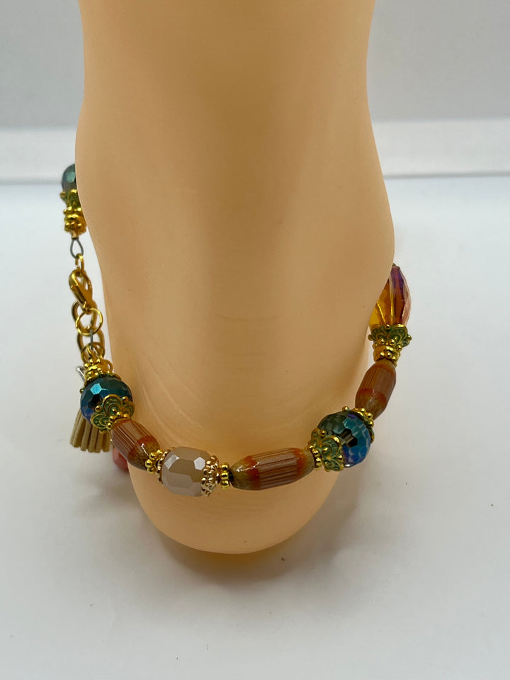 Surfs Up Anklet Kel's Lampworked Glass Jewellery & More