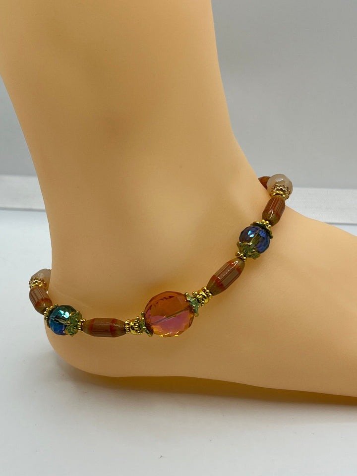Surfs Up Anklet Kel's Lampworked Glass Jewellery & More