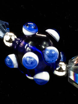 Double Strand Lampwork & Flower Necklace Kel's Lampworked Glass Jewellery & More