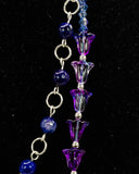 Double Strand Lampwork & Flower Necklace Kel's Lampworked Glass Jewellery & More