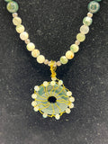 Snowy Mountain Necklace & Pendant Kel's Lampworked Glass Jewellery & More