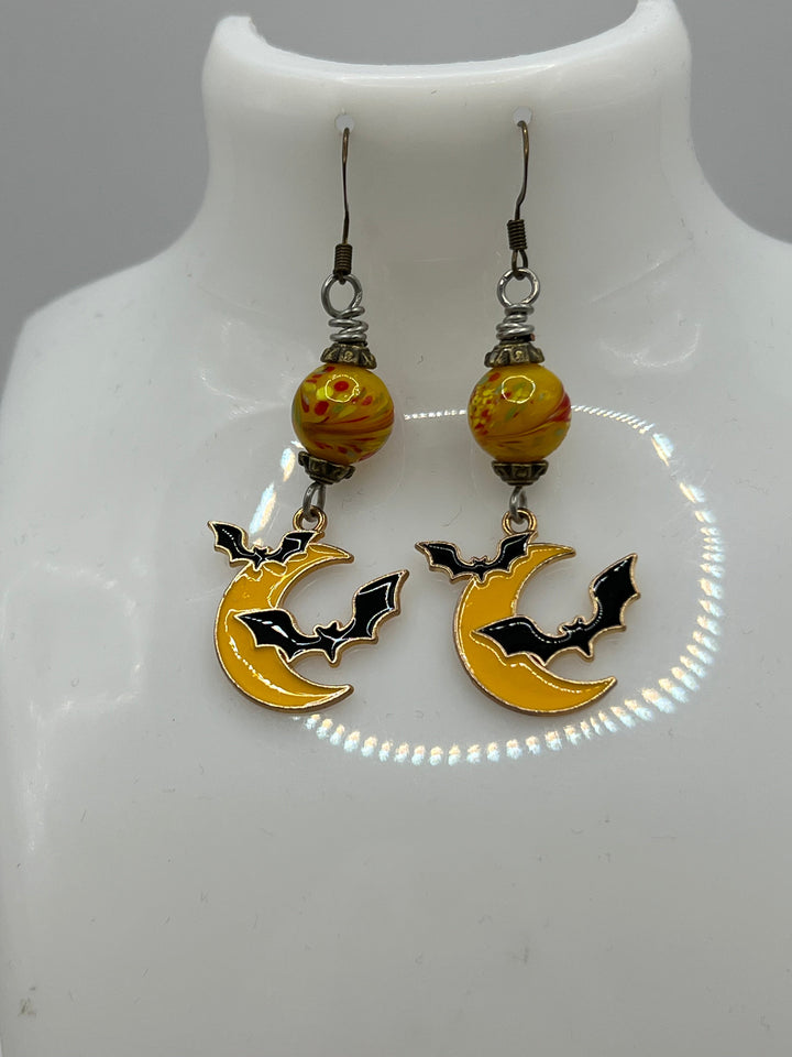 Lampwork Halloween Earrings Kel's Lampworked Glass Jewellery & More