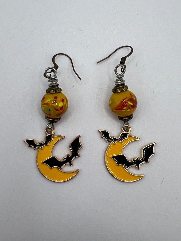 Lampwork Halloween Earrings Kel's Lampworked Glass Jewellery & More