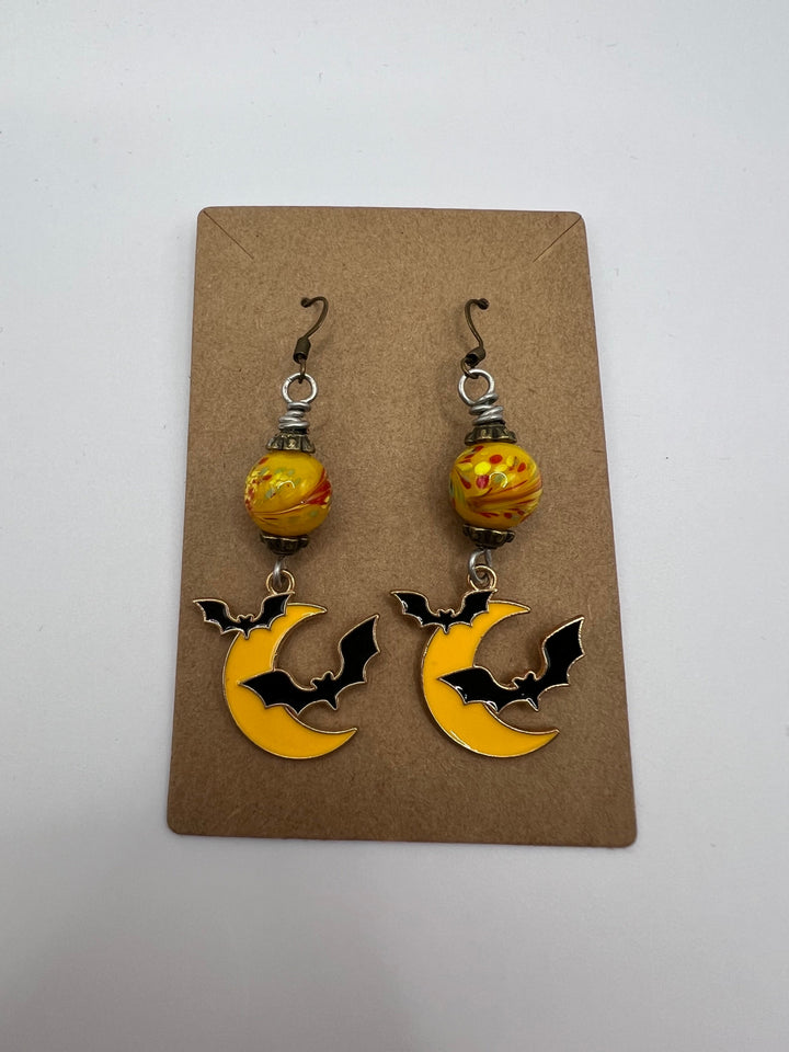 Lampwork Halloween Earrings Kel's Lampworked Glass Jewellery & More