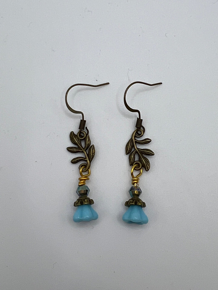 Springtime Asymmetrical Earrings Kel's Lampworked Glass Jewellery & More