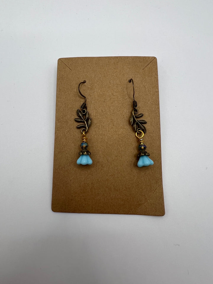 Springtime Asymmetrical Earrings Kel's Lampworked Glass Jewellery & More