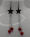 Love Is In The Stars Earrings Kel's Lampworked Glass Jewellery & More