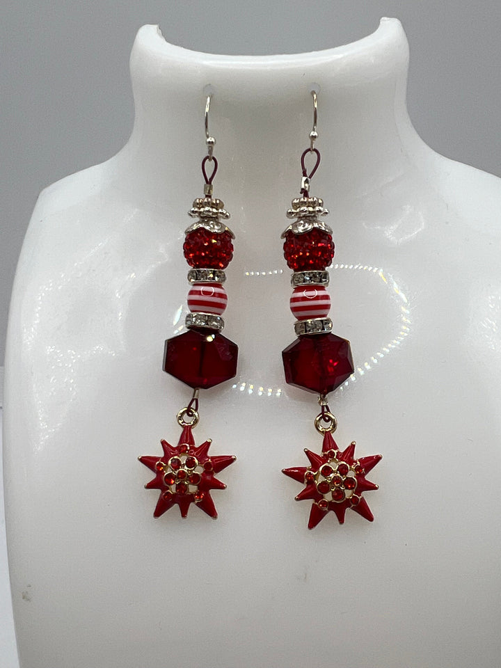 Star Burst & Sparkle Earrings Kel's Lampworked Glass Jewellery & More