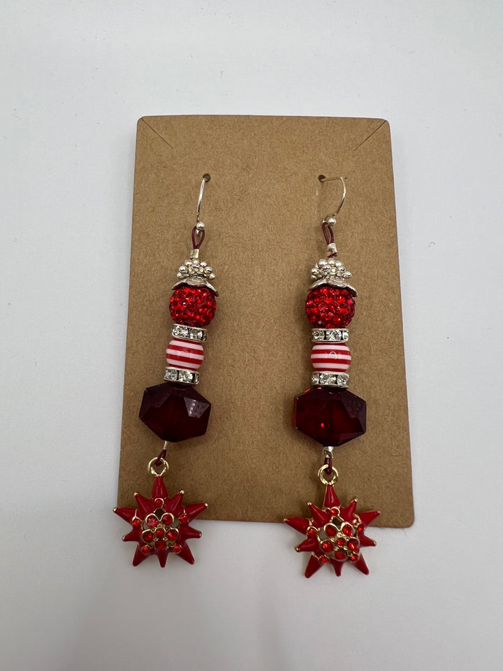 Star Burst & Sparkle Earrings Kel's Lampworked Glass Jewellery & More