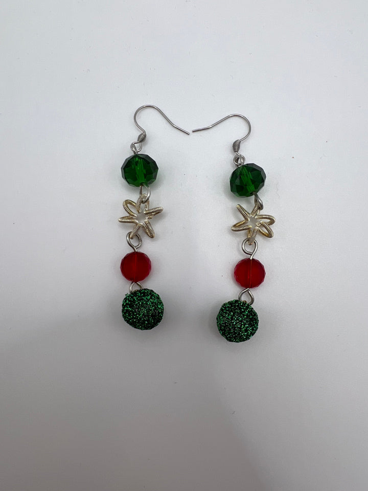 It’s Christmas Every Day Earrings Kel's Lampworked Glass Jewellery & More