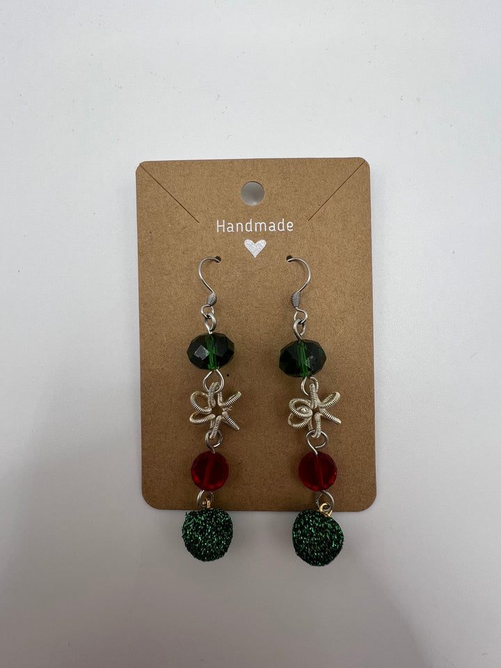 It’s Christmas Every Day Earrings Kel's Lampworked Glass Jewellery & More