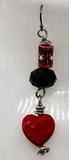 Happy Valentine’s Earrings Kel's Lampworked Glass Jewellery & More