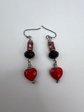Happy Valentine’s Earrings Kel's Lampworked Glass Jewellery & More