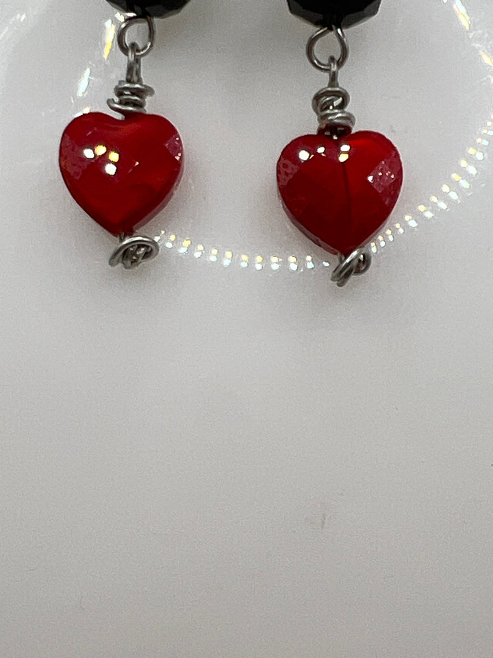 Happy Valentine’s Earrings Kel's Lampworked Glass Jewellery & More
