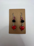 Happy Valentine’s Earrings Kel's Lampworked Glass Jewellery & More
