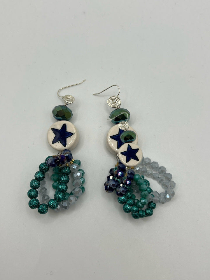 Stars & Hoops Earrings Kel's Lampworked Glass Jewellery & More