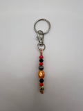Letter “B” Beaded Wire Keychain(Ring)/Purse Charm/Bag Charm Kel's Lampworked Glass Jewellery & More