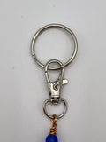 Letter “C” Beaded Wire Keychain(Ring)/Purse Charm/Bag Charm Kel's Lampworked Glass Jewellery & More