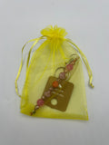 Letter “D” Beaded Wire Keychain(Ring)/Purse Charm/Bag Charm Kel's Lampworked Glass Jewellery & More