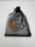 Letter “G” Beaded Wire Keychain(Ring)/Purse Charm/Bag Charm Kel's Lampworked Glass Jewellery & More