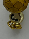 Letter  “J” Beaded Wire Keychain(Ring)/Purse Charm/Bag Charm Kel's Lampworked Glass Jewellery & More