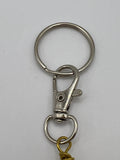 Letter  “K” Beaded Wire Keychain(Ring)/Purse Charm/Bag Charm Kel's Lampworked Glass Jewellery & More