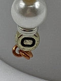 Letter  “O” Beaded Wire Keychain(Ring)/Purse Charm/Bag Charm Kel's Lampworked Glass Jewellery & More