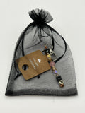 Letter  “R” Beaded Wire Keychain(Ring)/Purse Charm/Bag Charm Kel's Lampworked Glass Jewellery & More