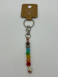 Letter  “S” Beaded Wire Keychain(Ring)/Purse Charm/Bag Charm Kel's Lampworked Glass Jewellery & More